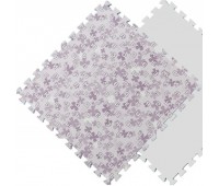 Коврик пазл 60*60см фиолетовые буквы и цифры. MTP-601062