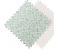 Коврик пазл 60*60см зелёные буквы и цифры. MTP-601061
