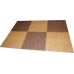 Мягкий паркет тёмный 60WD. Коврики пазлы 60*60*1см