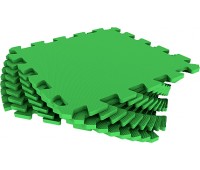 Зелёный мягкий коврик пазл 33*33см (9 плиток)