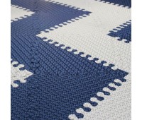 Набор мягких плиток (коврик пазл) "Треугольники" 33х33x1.8 см
