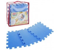 Коврик пазл 33*33*0,9см голубой 45шор 9 плиток Коврик пазл 33*33*0,9см голубой 45шор 9 плиток