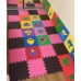 Коврик пазл 33*33*0,9см розовый 45шор 9 плиток