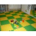 Коврик пазл 33*33*0,9см жёлтый 45шор 9 плиток