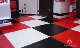 ПВХ плитка для магазина и офиса